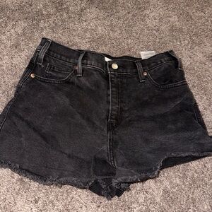 Black Levi jean shorts